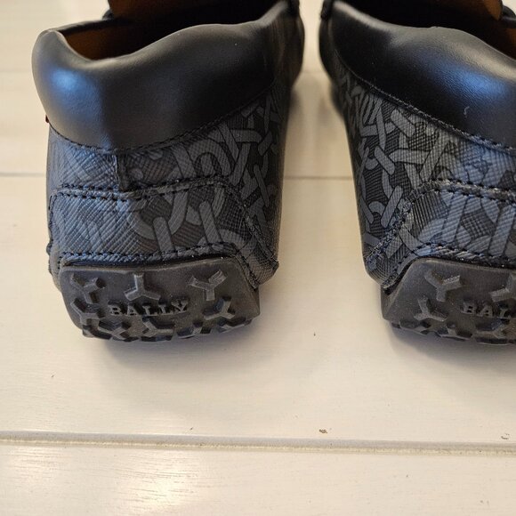 Bally Pavel Penny Driving Moccasins with B-Chain Monogram -- Size 10 US - Picture 6 of 12